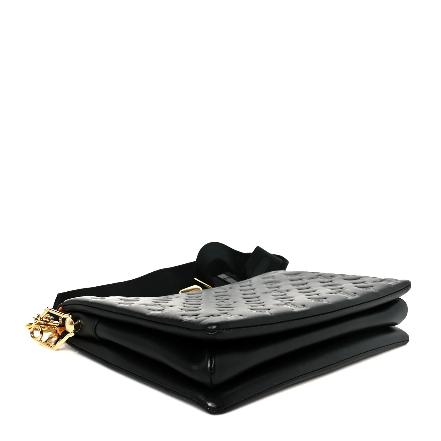 Lambskin Embossed Monogram Coussin Black - Image 4