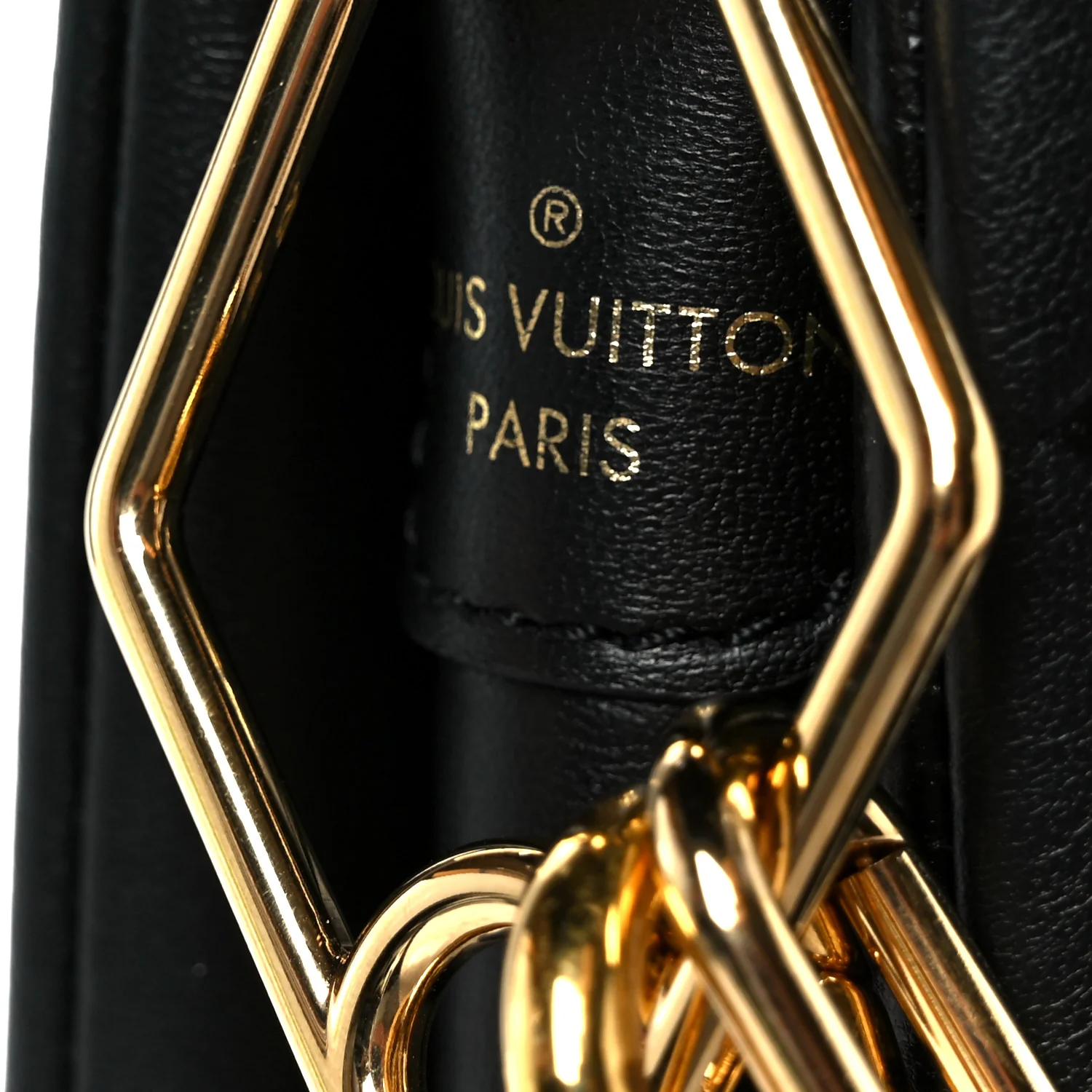 Lambskin Embossed Monogram Coussin Black - Image 9