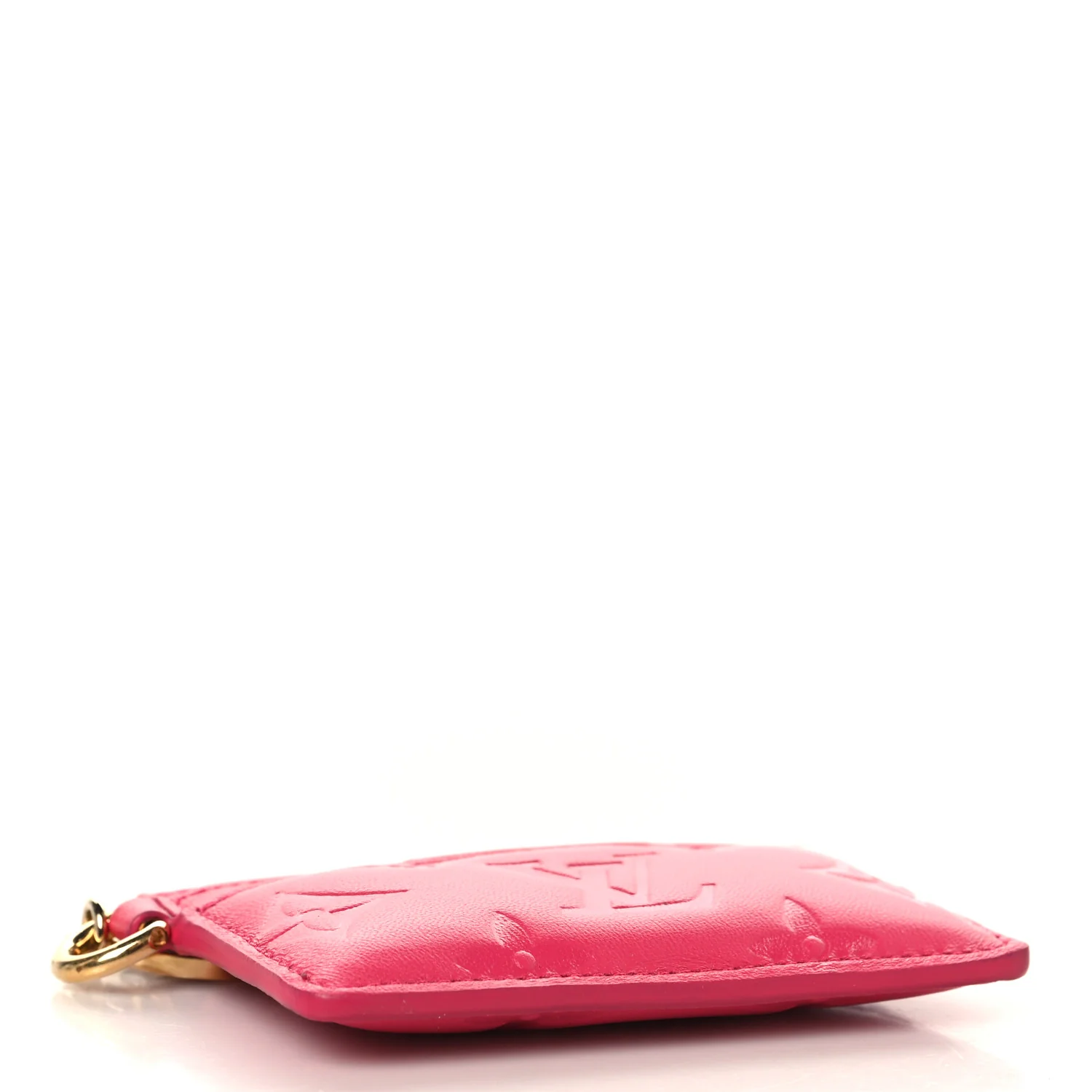 Lambskin Embossed Monogram Coussin Card Holder Bougainvillier - Image 4