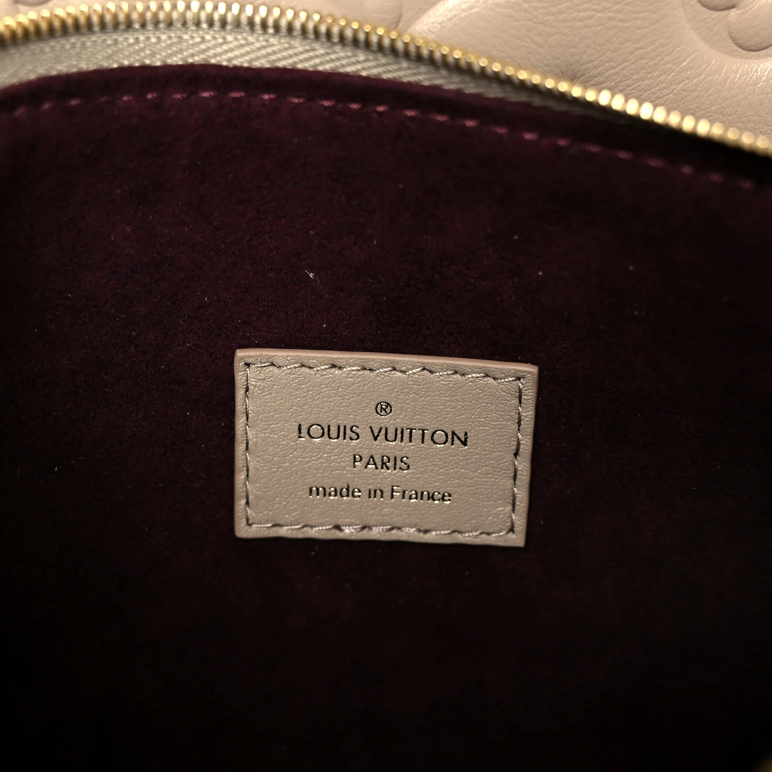 Lambskin Embossed Monogram Coussin Hobo MM Galet - Image 10