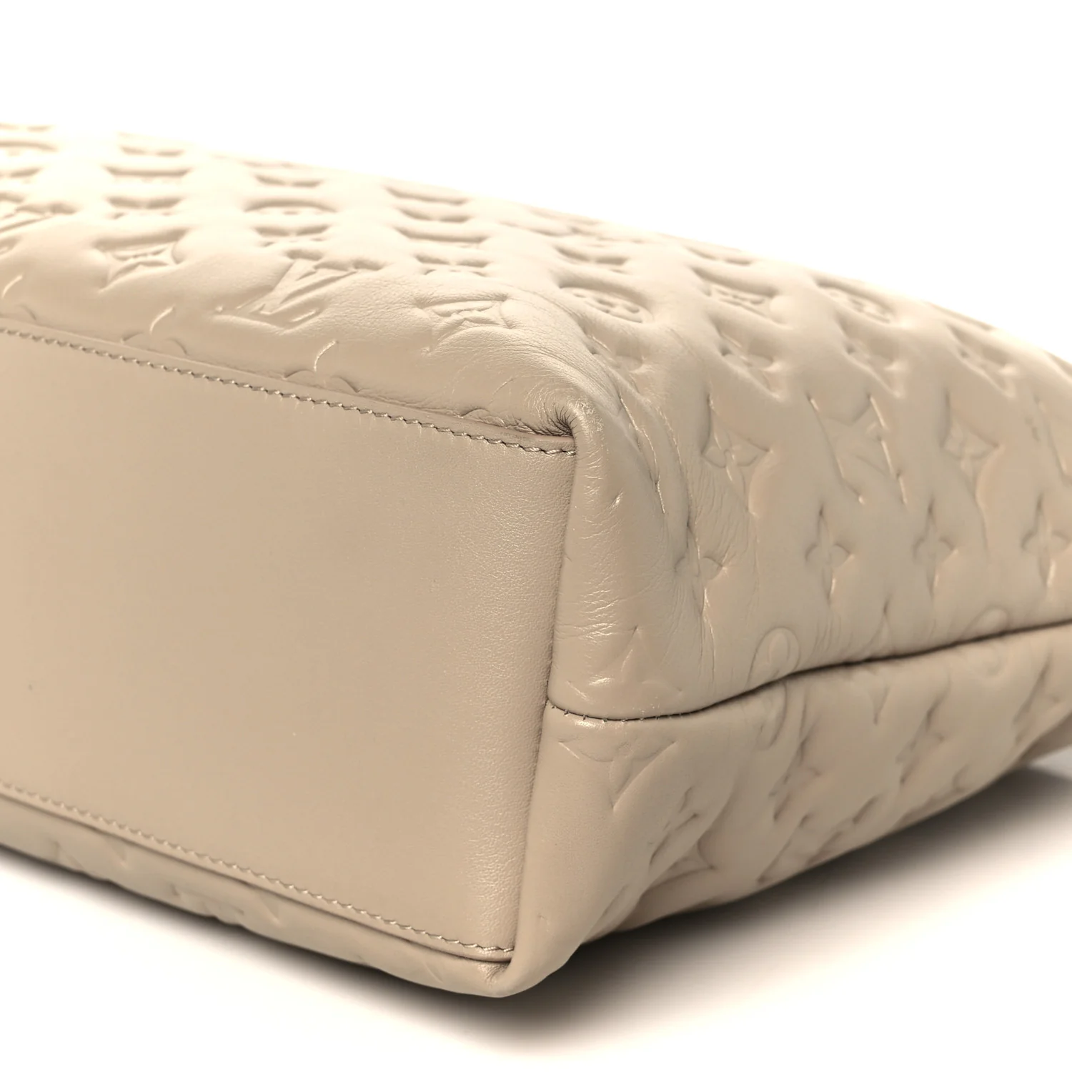 Lambskin Embossed Monogram Coussin Hobo MM Galet - Image 14
