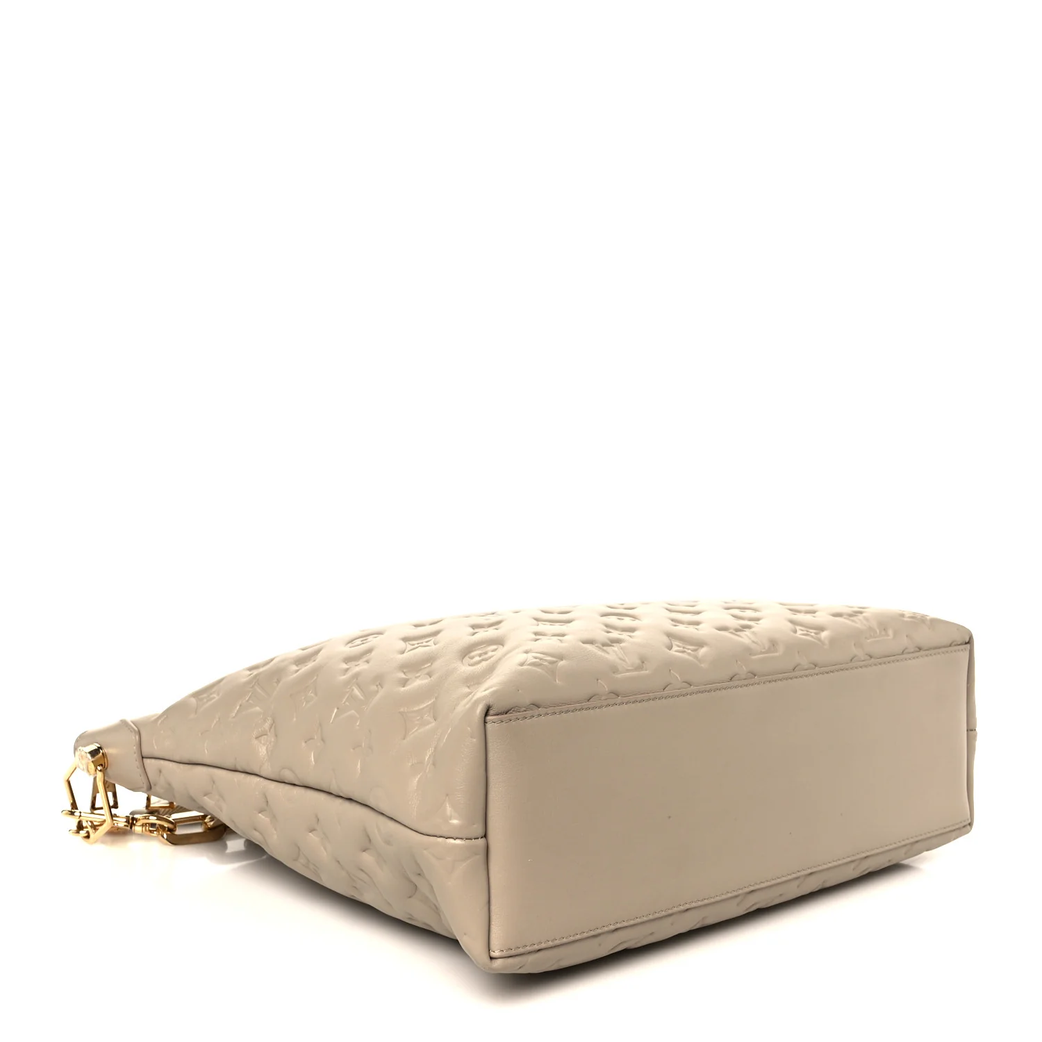 Lambskin Embossed Monogram Coussin Hobo MM Galet - Image 5
