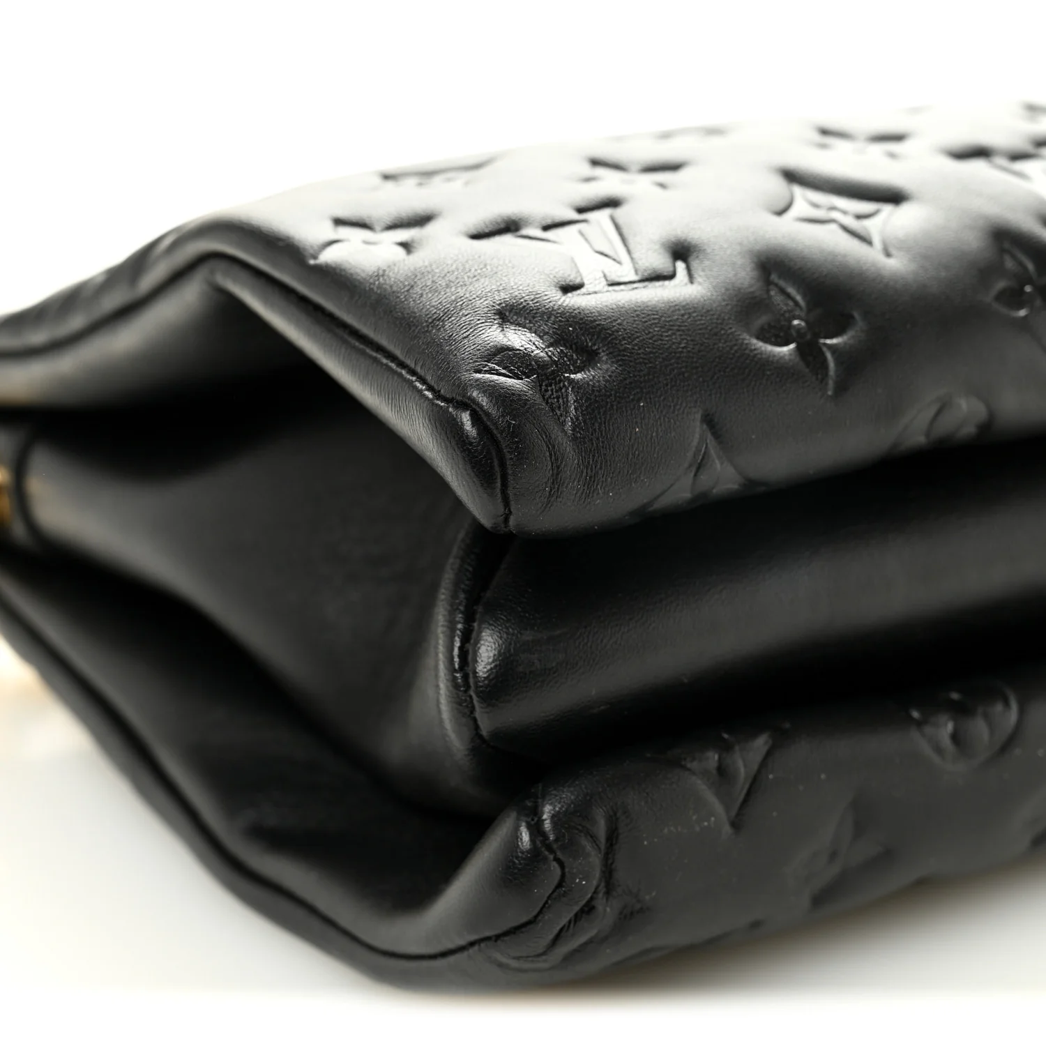 Lambskin Embossed Monogram Coussin MM Black - Image 10