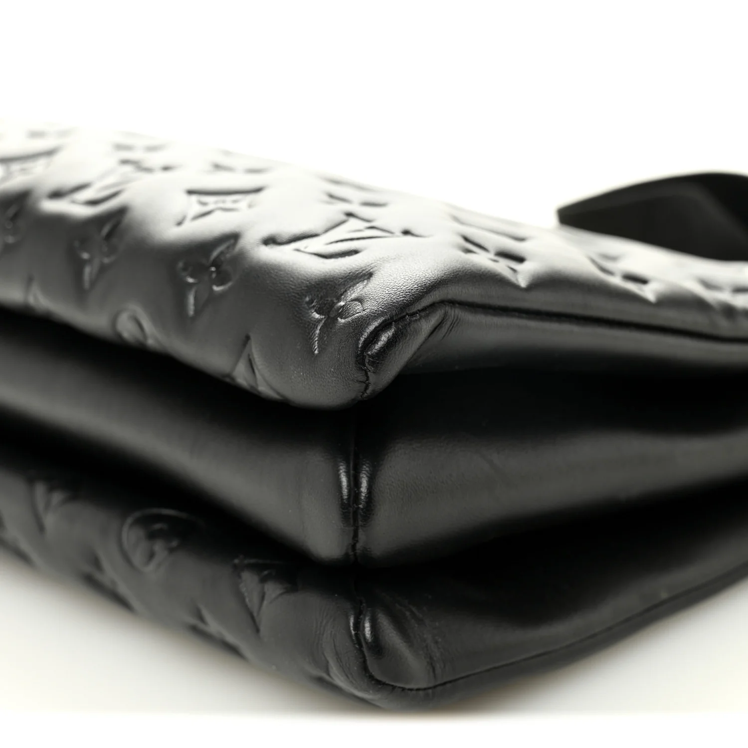 Lambskin Embossed Monogram Coussin MM Black - Image 11