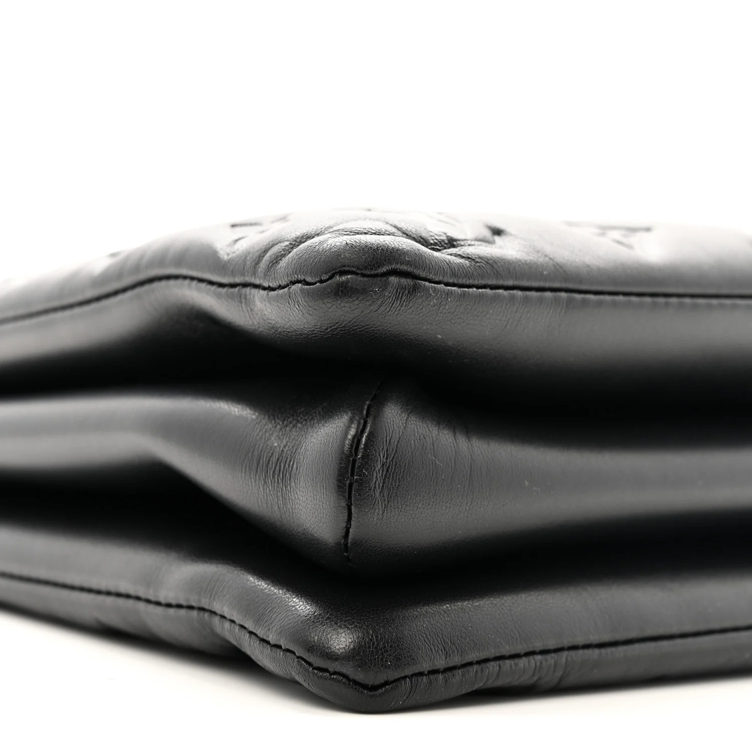 Lambskin Embossed Monogram Coussin MM Black - Image 10