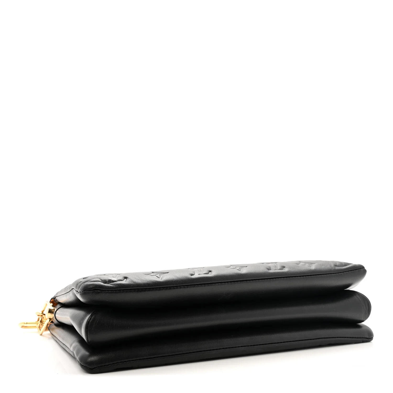 Lambskin Embossed Monogram Coussin MM Black - Image 4