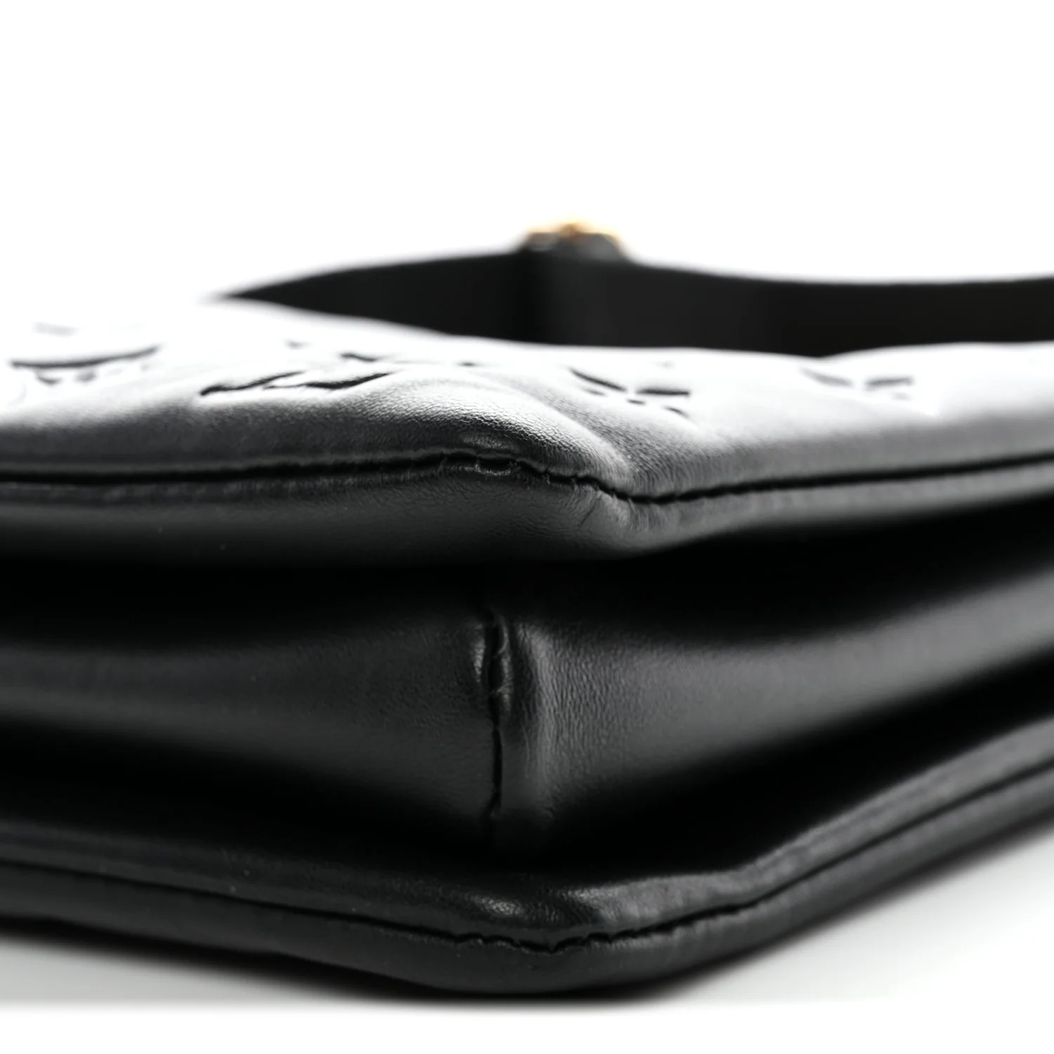 Lambskin Embossed Monogram Coussin MM Black - Image 24