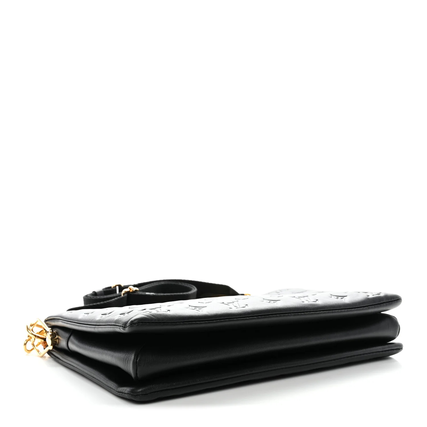 Lambskin Embossed Monogram Coussin MM Black - Image 9