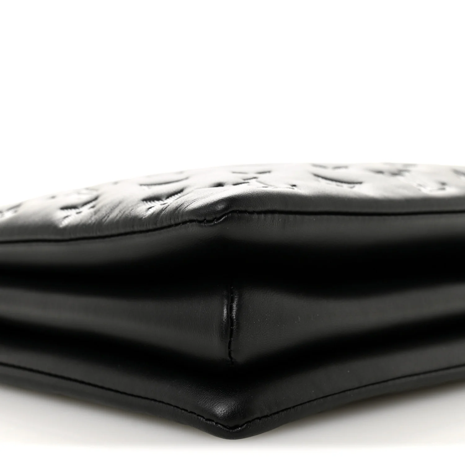 Lambskin Embossed Monogram Coussin MM Black Gray - Image 10