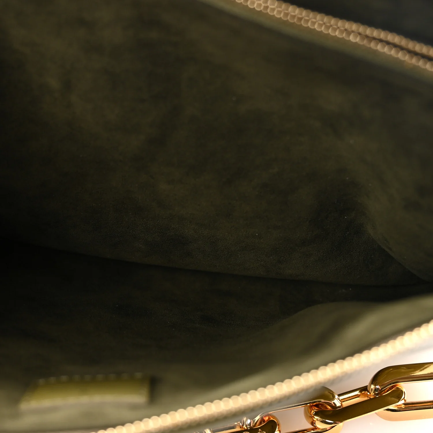 Lambskin Embossed Monogram Coussin MM Khaki - Image 5
