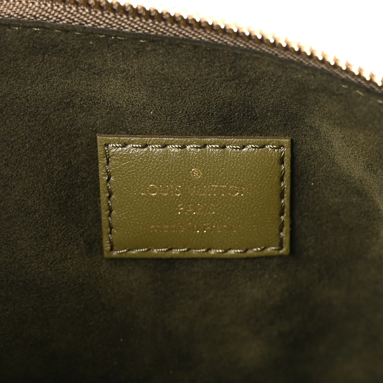 Lambskin Embossed Monogram Coussin MM Khaki - Image 6