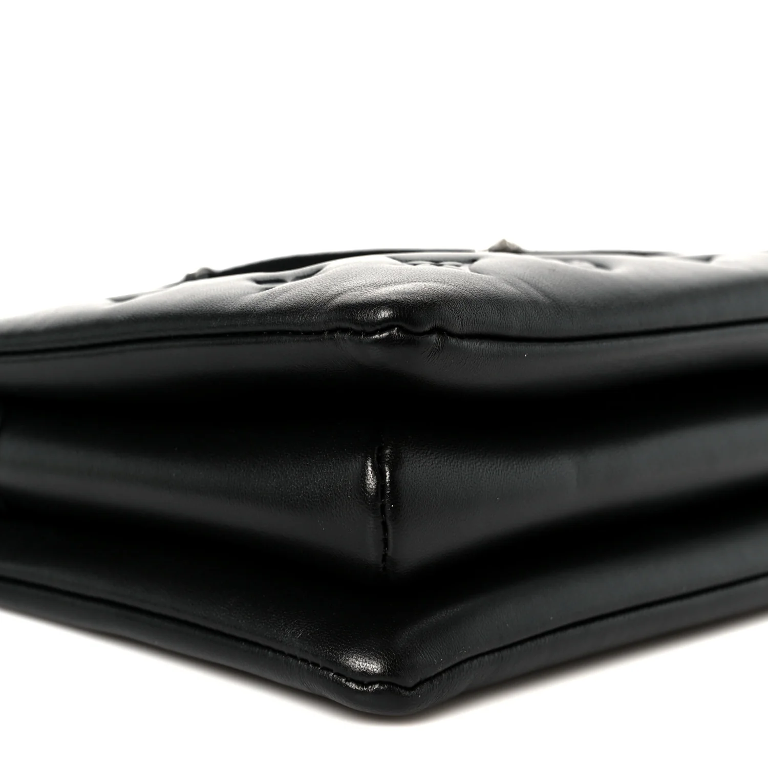 Lambskin Embossed Monogram Coussin PM Black - Image 11