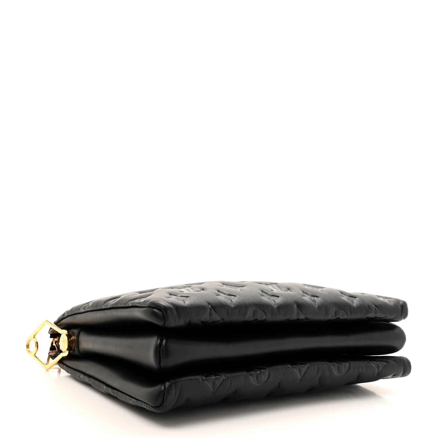 Lambskin Embossed Monogram Coussin PM Black - Image 4