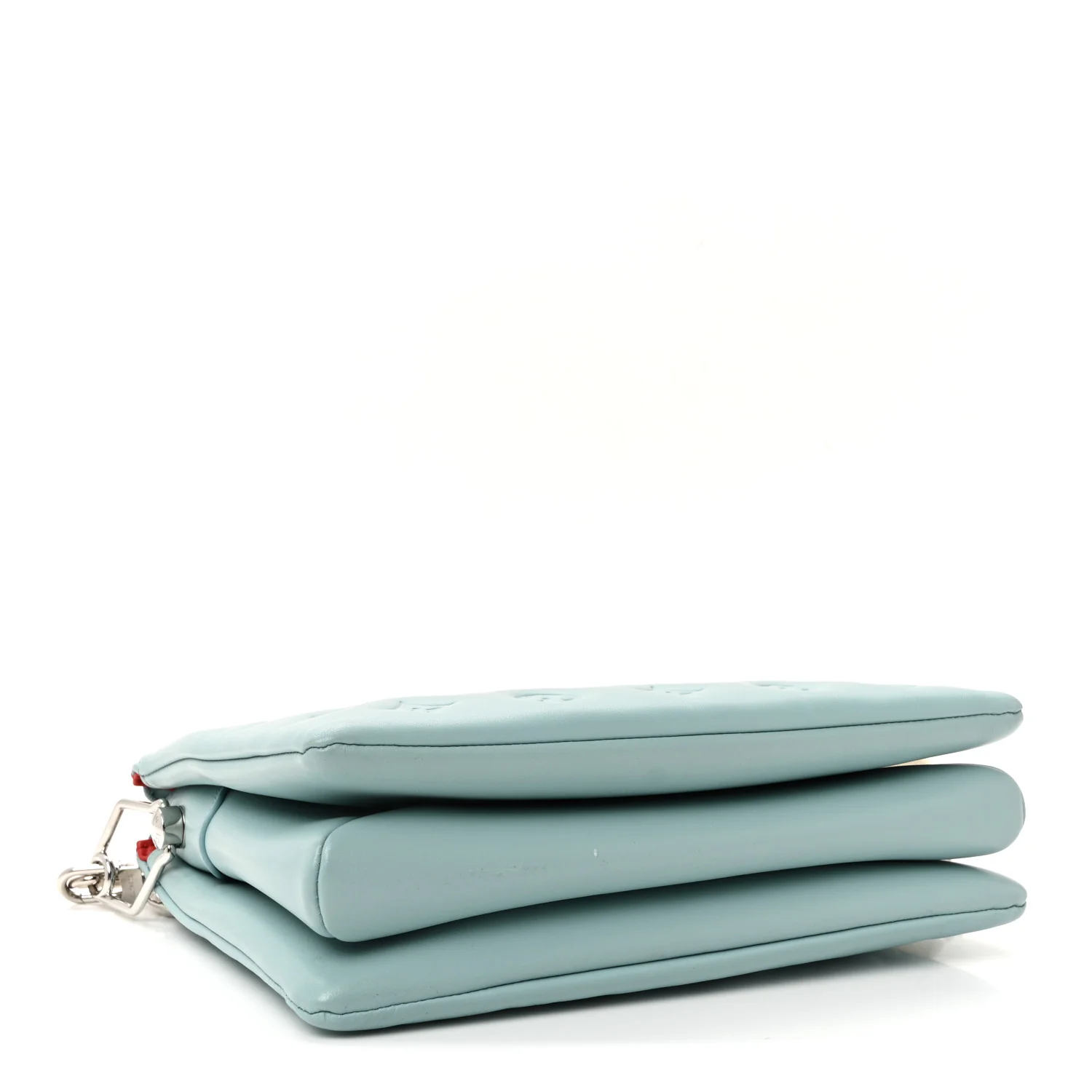 Lambskin Embossed Monogram Coussin PM Bleu - Image 4