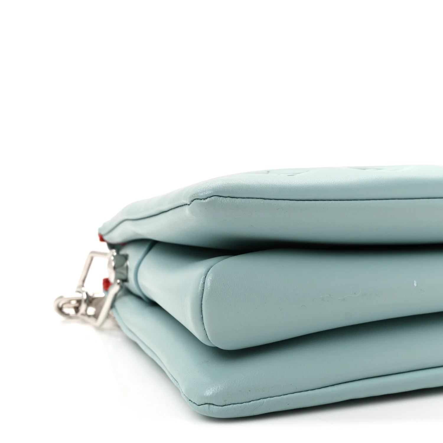 Lambskin Embossed Monogram Coussin PM Bleu - Image 8
