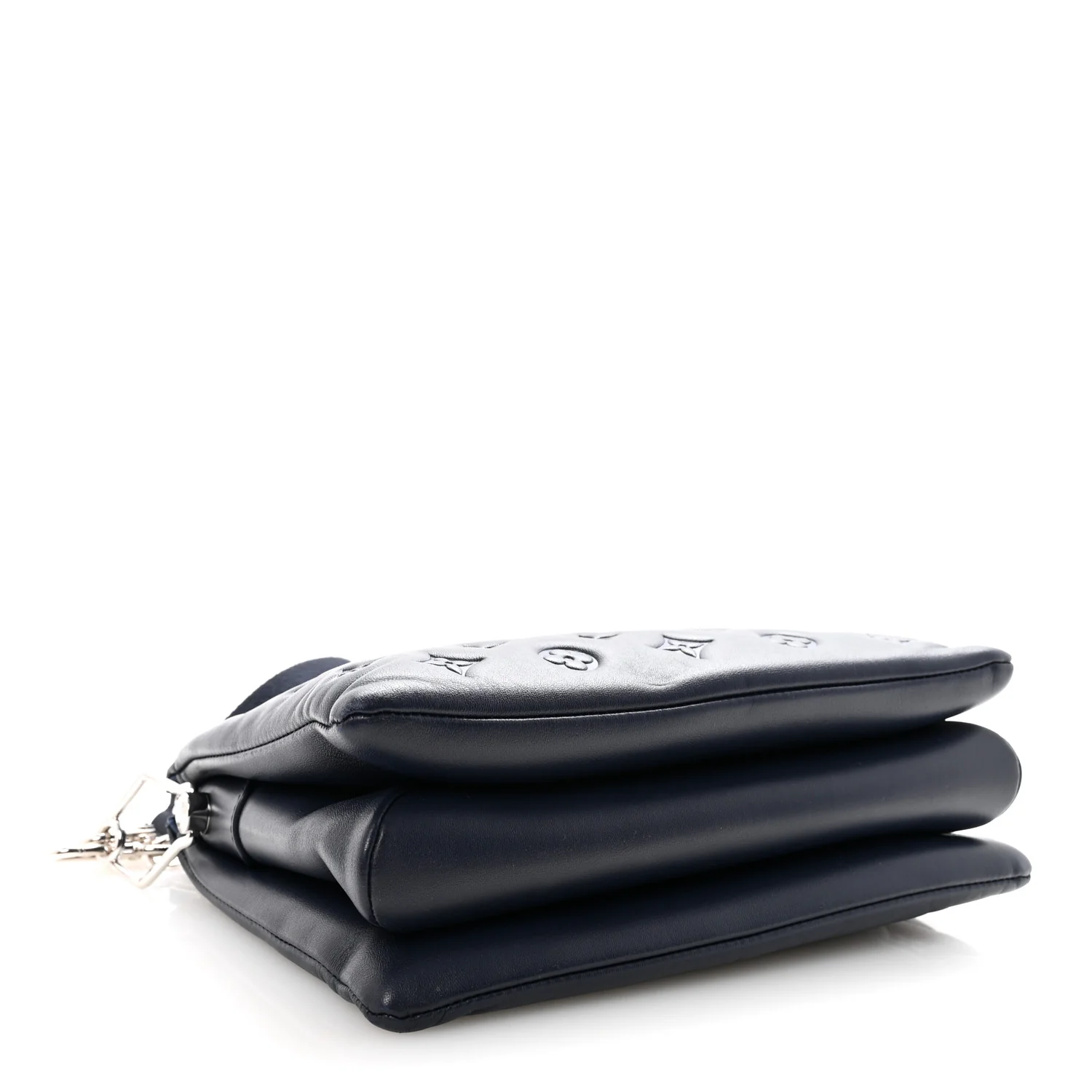 Lambskin Embossed Monogram Coussin PM Navy - Image 4