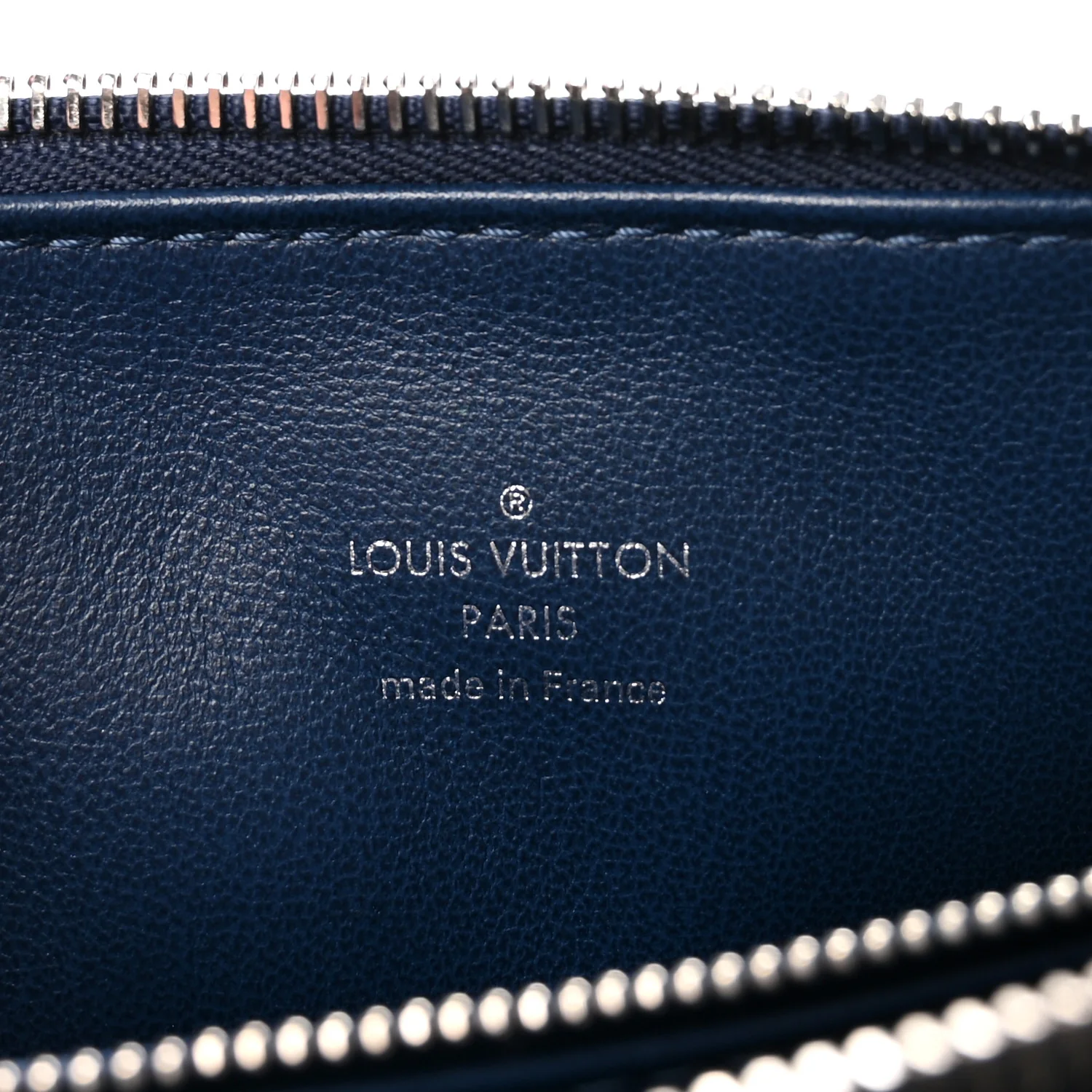 Lambskin Embossed Monogram Coussin PM Navy - Image 6
