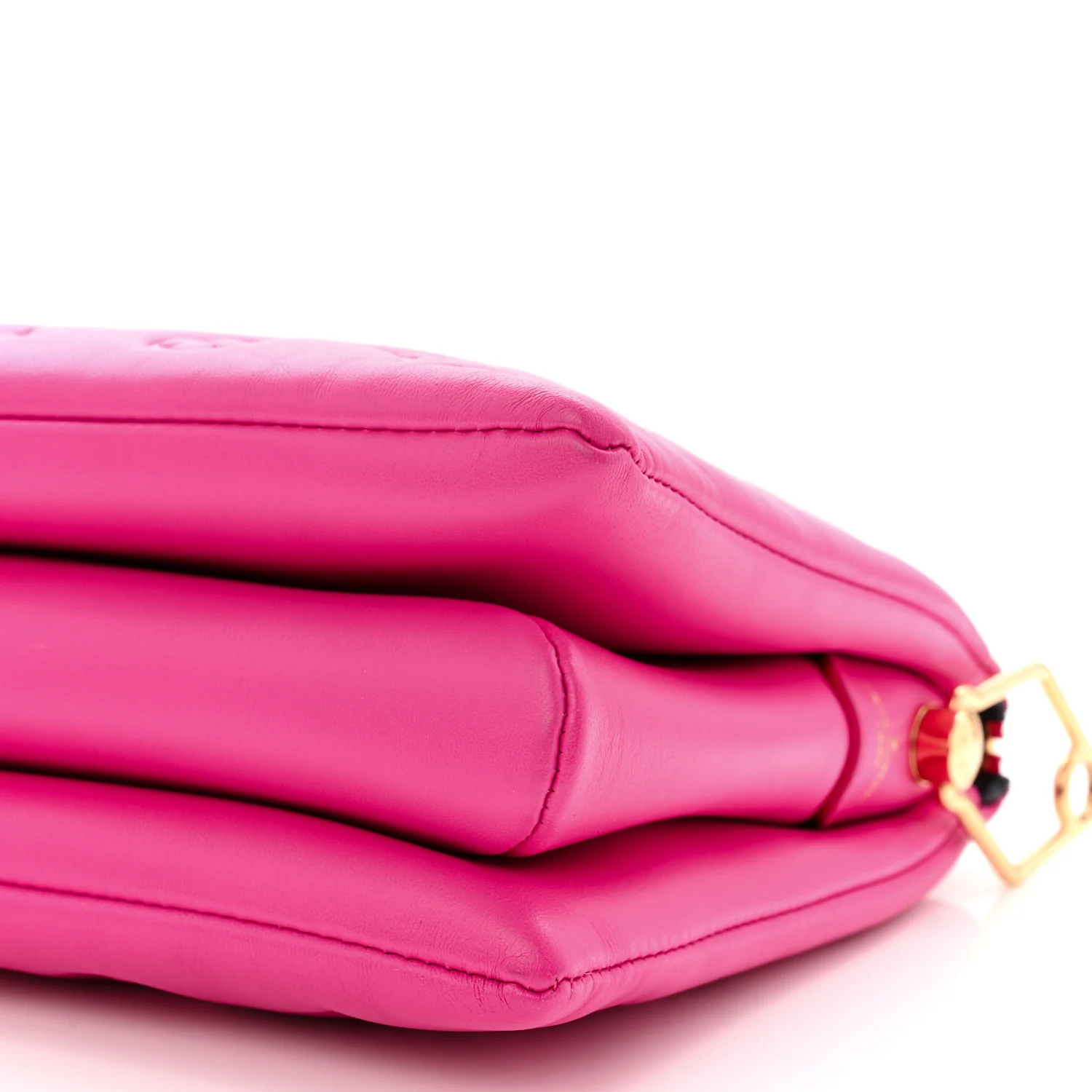 Lambskin Embossed Monogram Coussin PM Rose Miami - Image 10