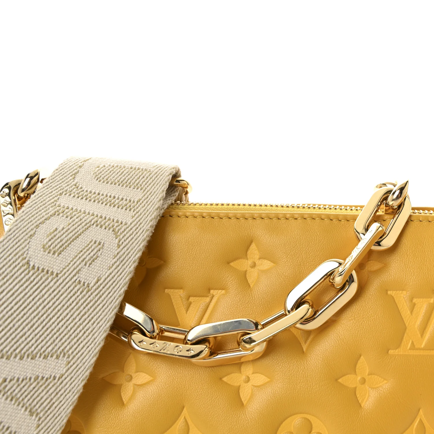 Lambskin Embossed Monogram Coussin PM Sunflower - Image 7