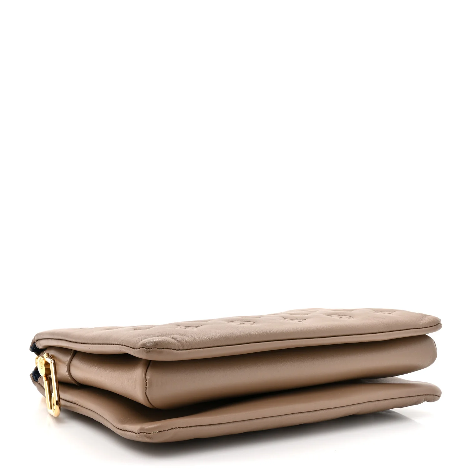 Lambskin Embossed Monogram Coussin PM Taupe - Image 4
