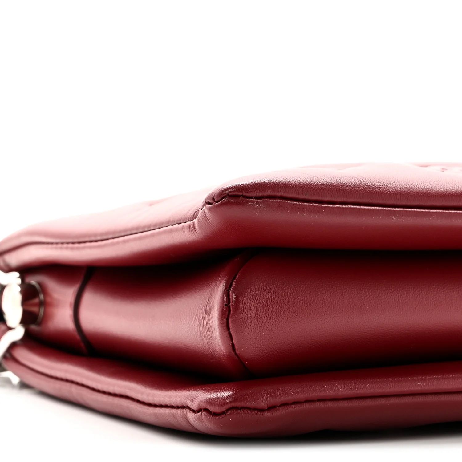 Lambskin Embossed Monogram Coussin PM Wine - Image 8