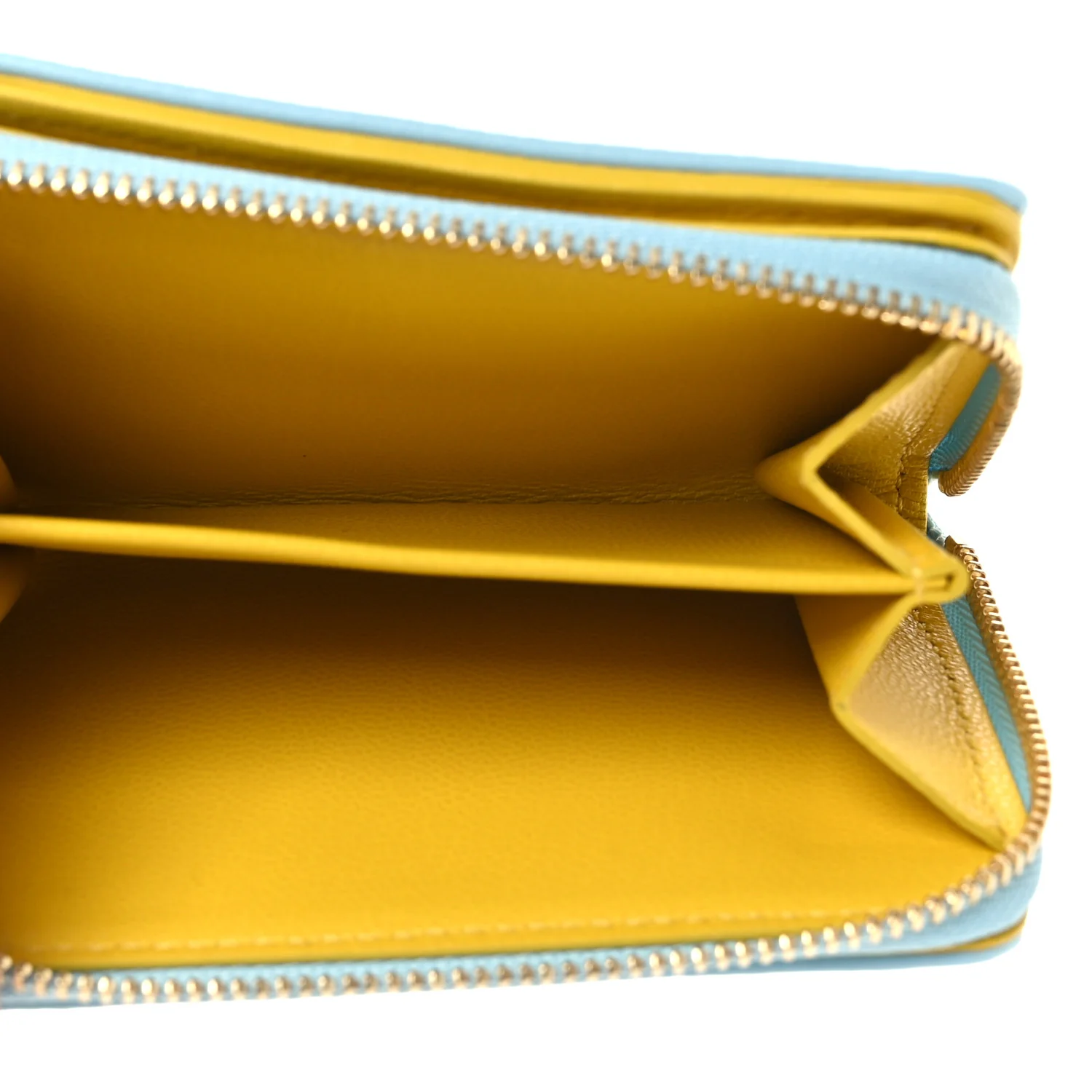 Lambskin Embossed Monogram Lou Coussin Wallet Blue Yellow - Image 6