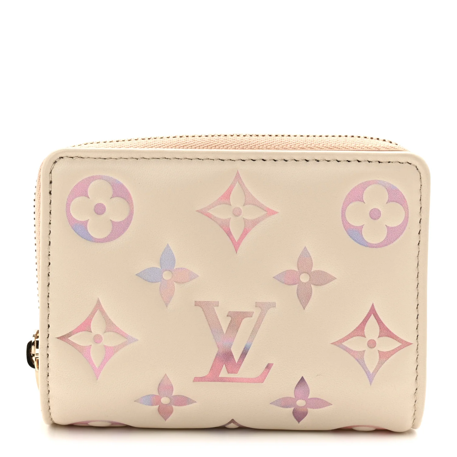 Lambskin Embossed Monogram Lou Coussin Wallet Dream