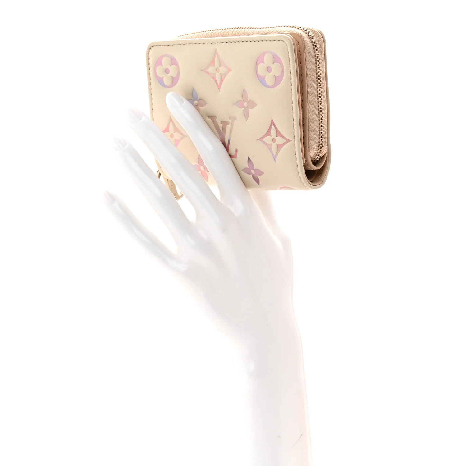 Lambskin Embossed Monogram Lou Coussin Wallet Dream - Image 2