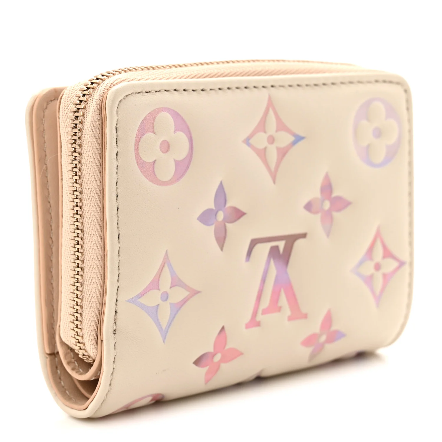 Lambskin Embossed Monogram Lou Coussin Wallet Dream - Image 3