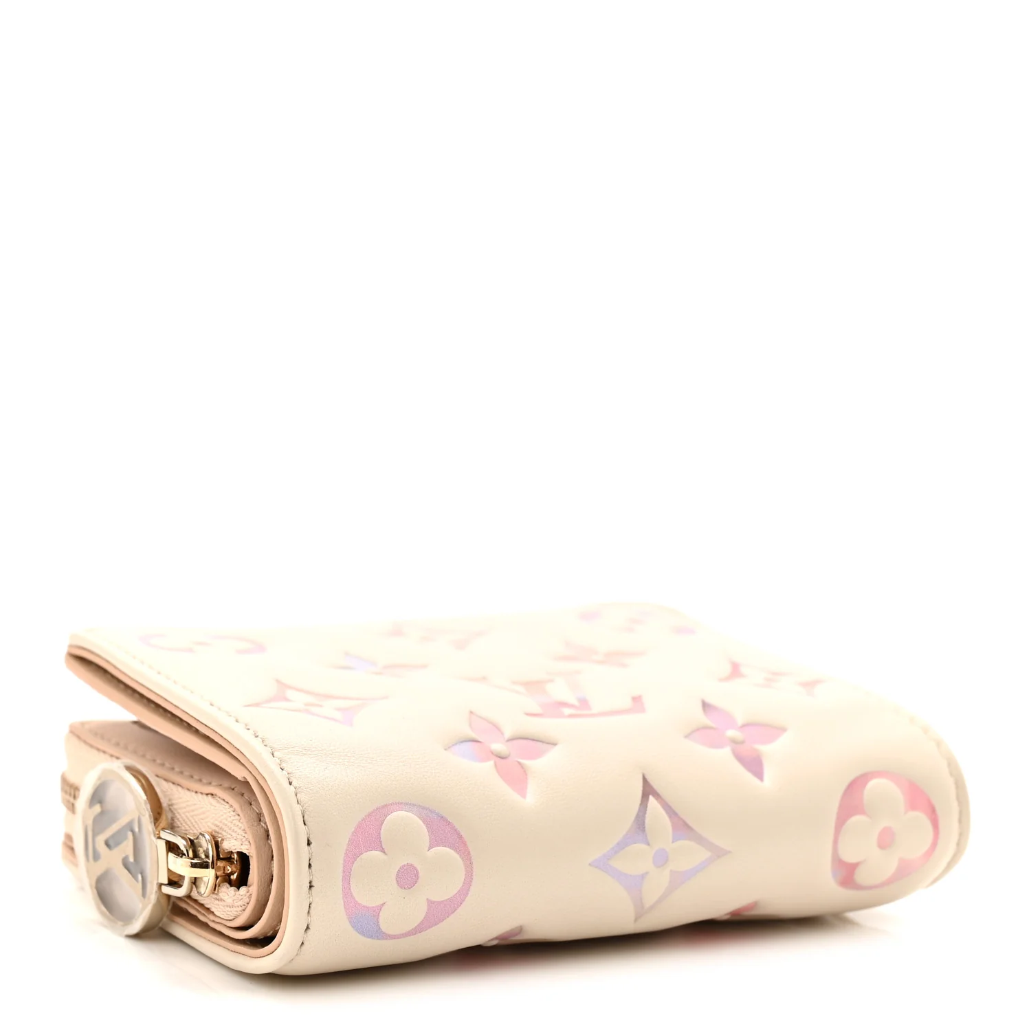 Lambskin Embossed Monogram Lou Coussin Wallet Dream - Image 4