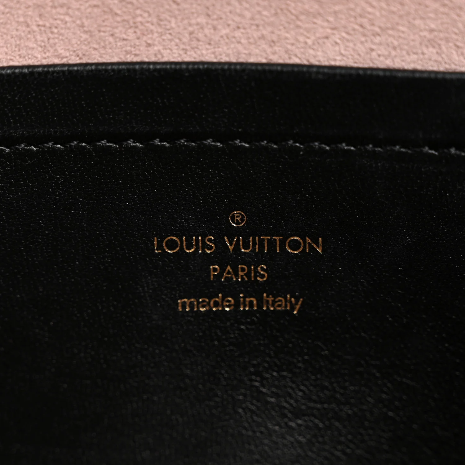 Lambskin Embossed Monogram Pochette Coussin Black - Image 6