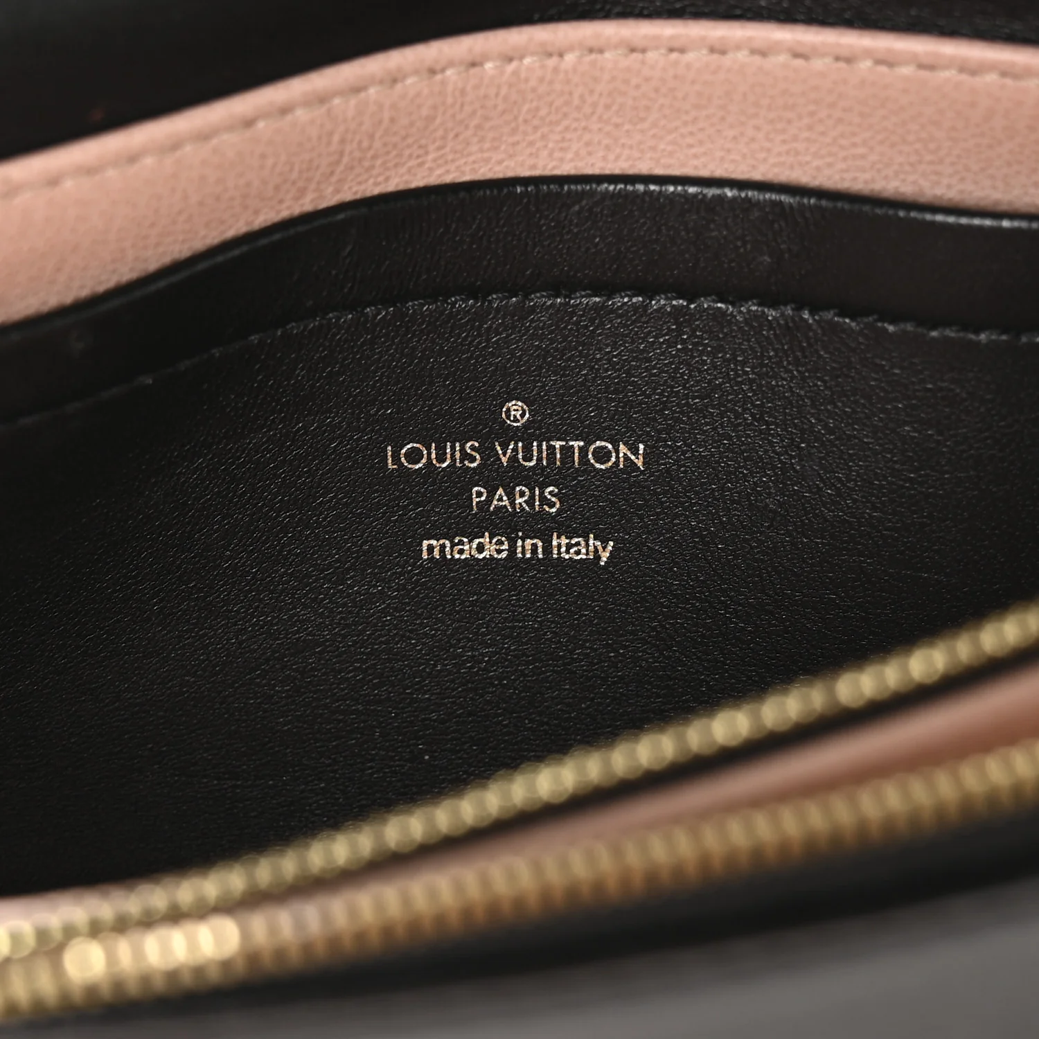 Lambskin Embossed Monogram Pochette Coussin Crossbody Black - Image 11