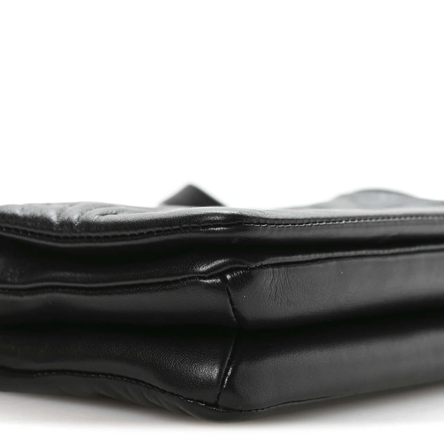 Lambskin Embossed Monogram Pochette Coussin Crossbody Black - Image 15