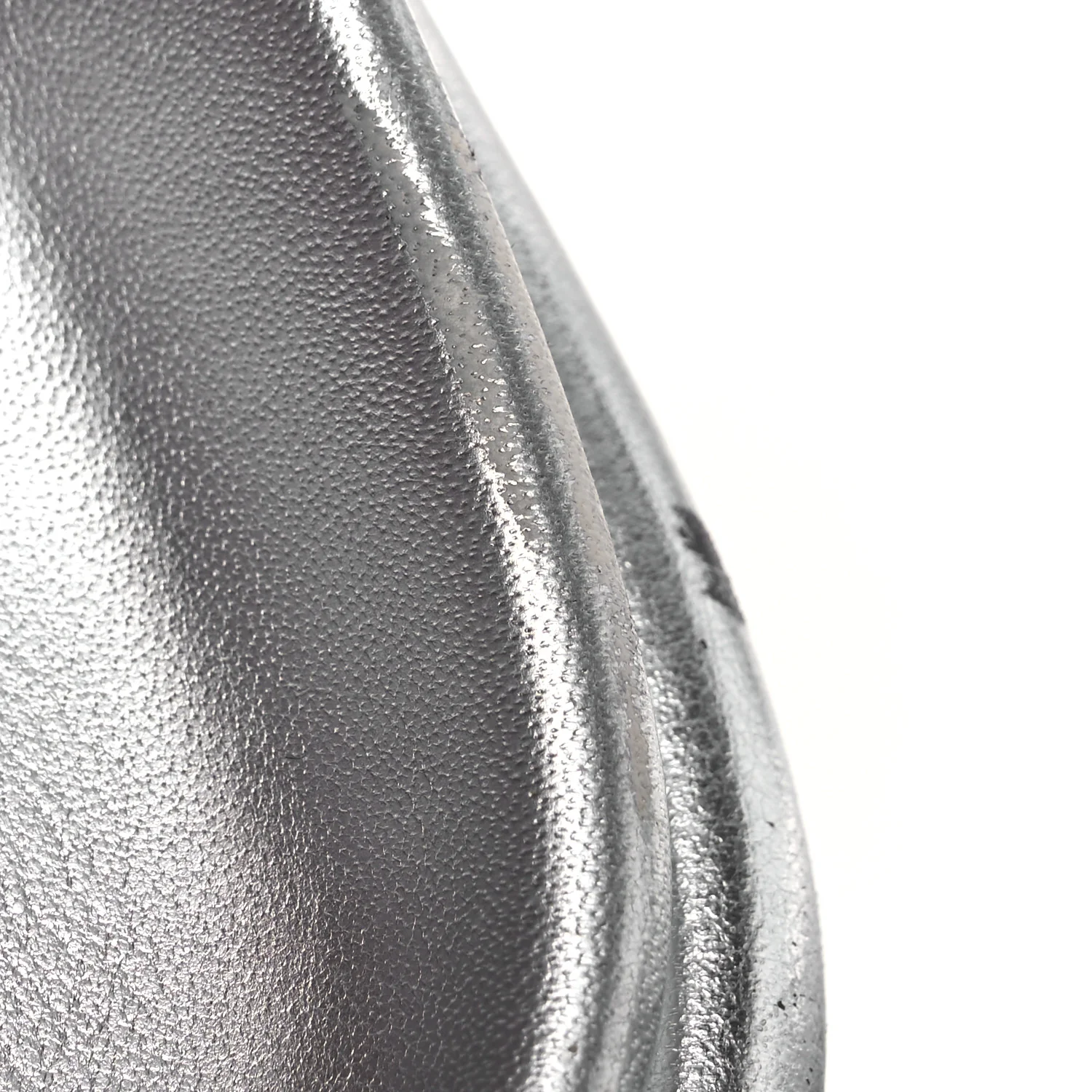 Lambskin Embossed Monogram Pool Pillow Flat Comfort Mule 39 Silver - Image 14