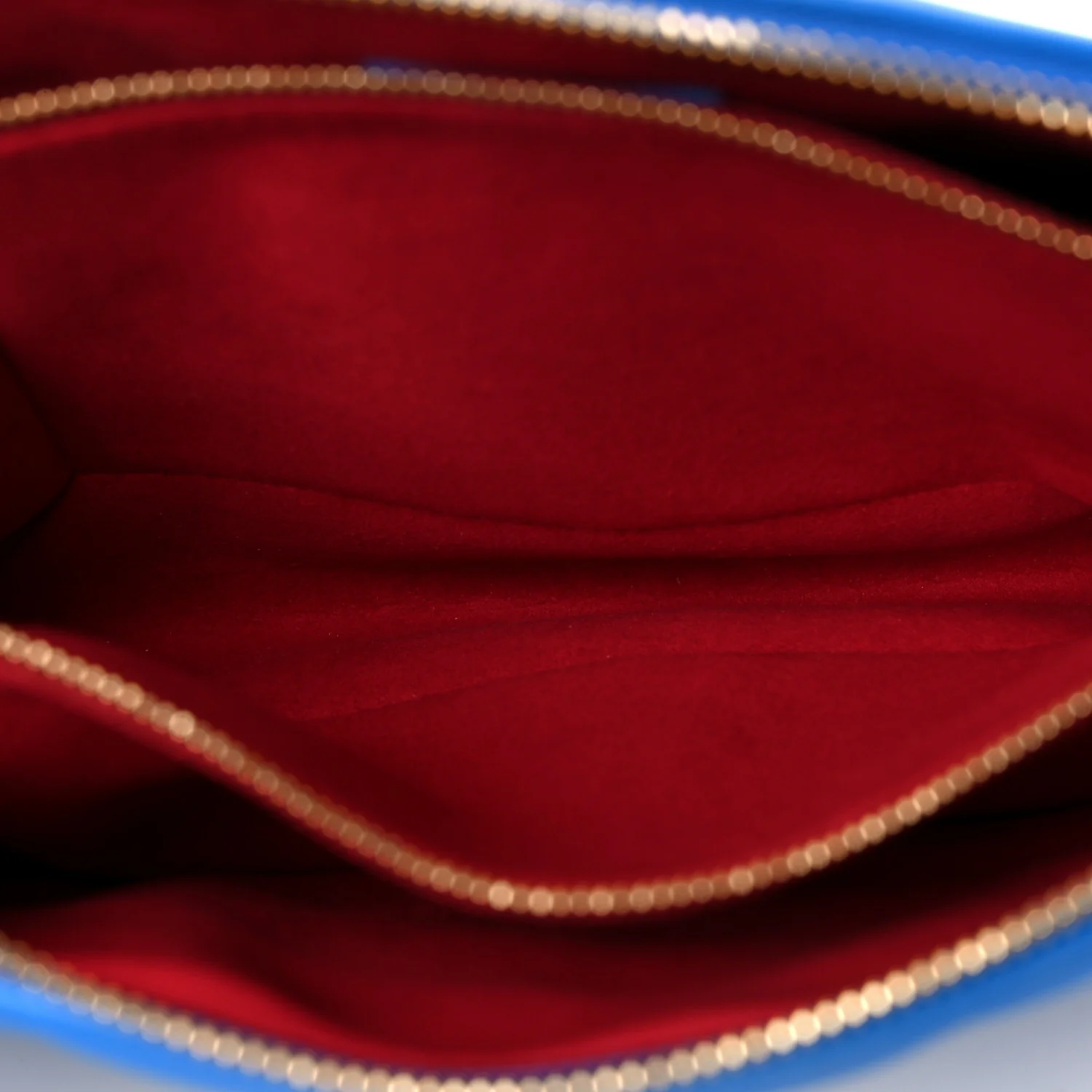 Lambskin Embossed Monogram Vuittamins Coussin PM Blue Red - Image 6