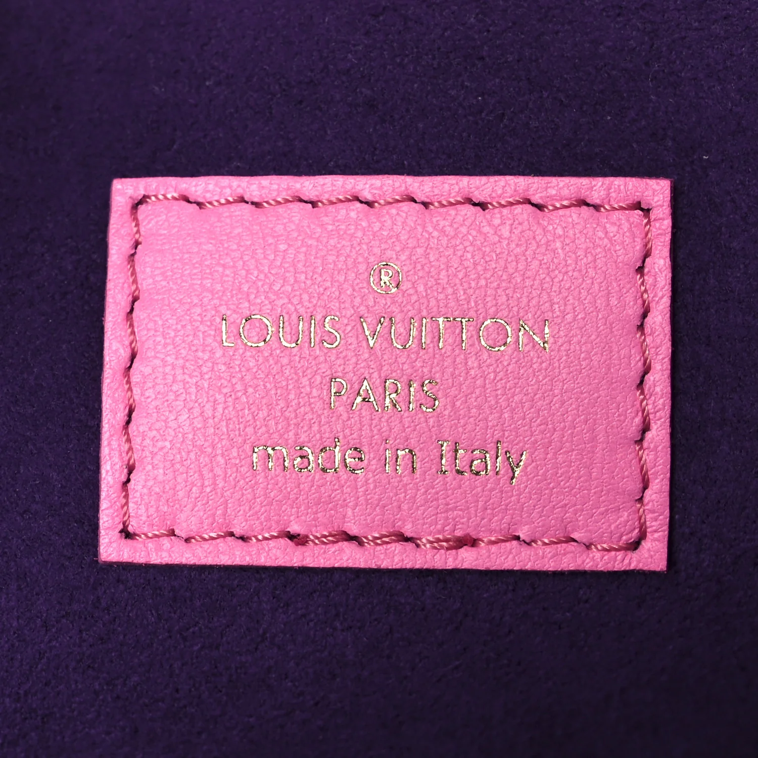 Lambskin Embossed Monogram Vuittamins Coussin PM Rose Violet - Image 8
