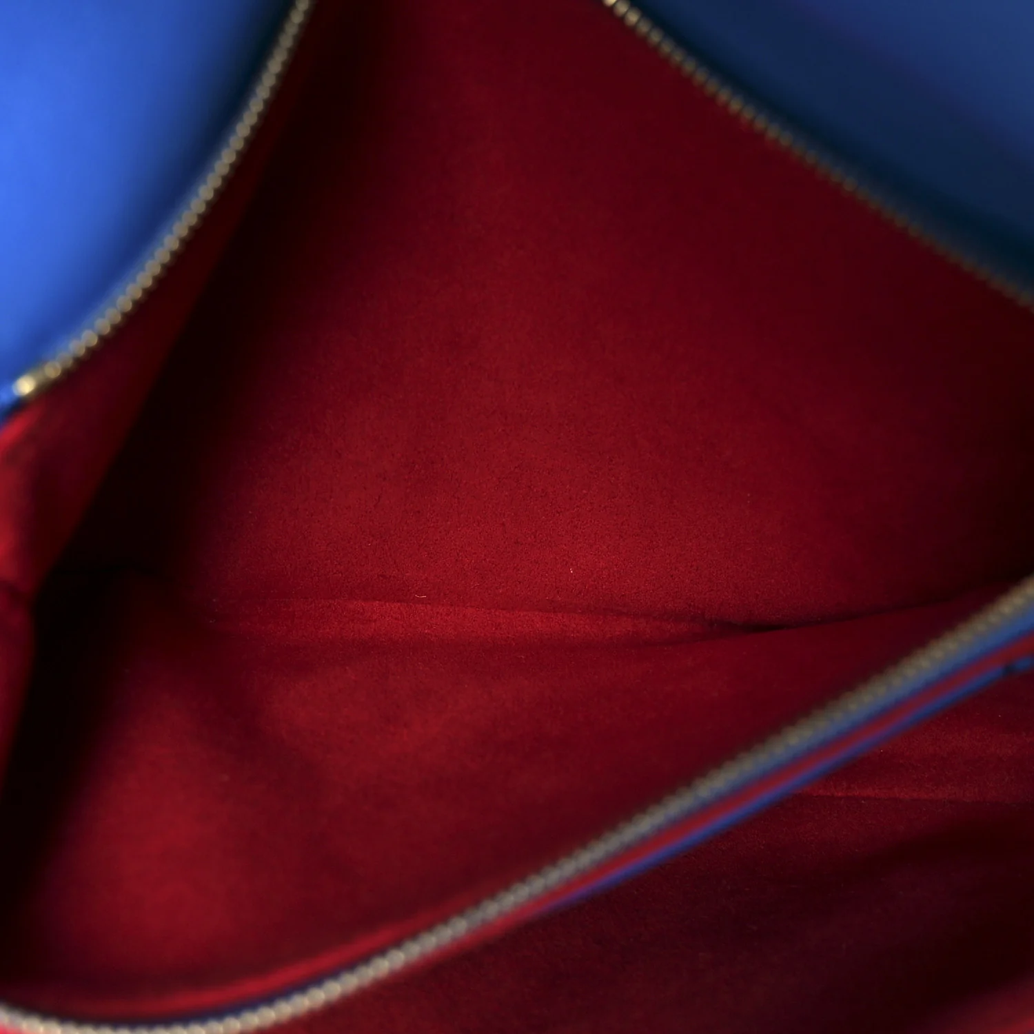 Lambskin Embossed Monogram Vuittamins Pochette Coussin Blue Red - Image 5