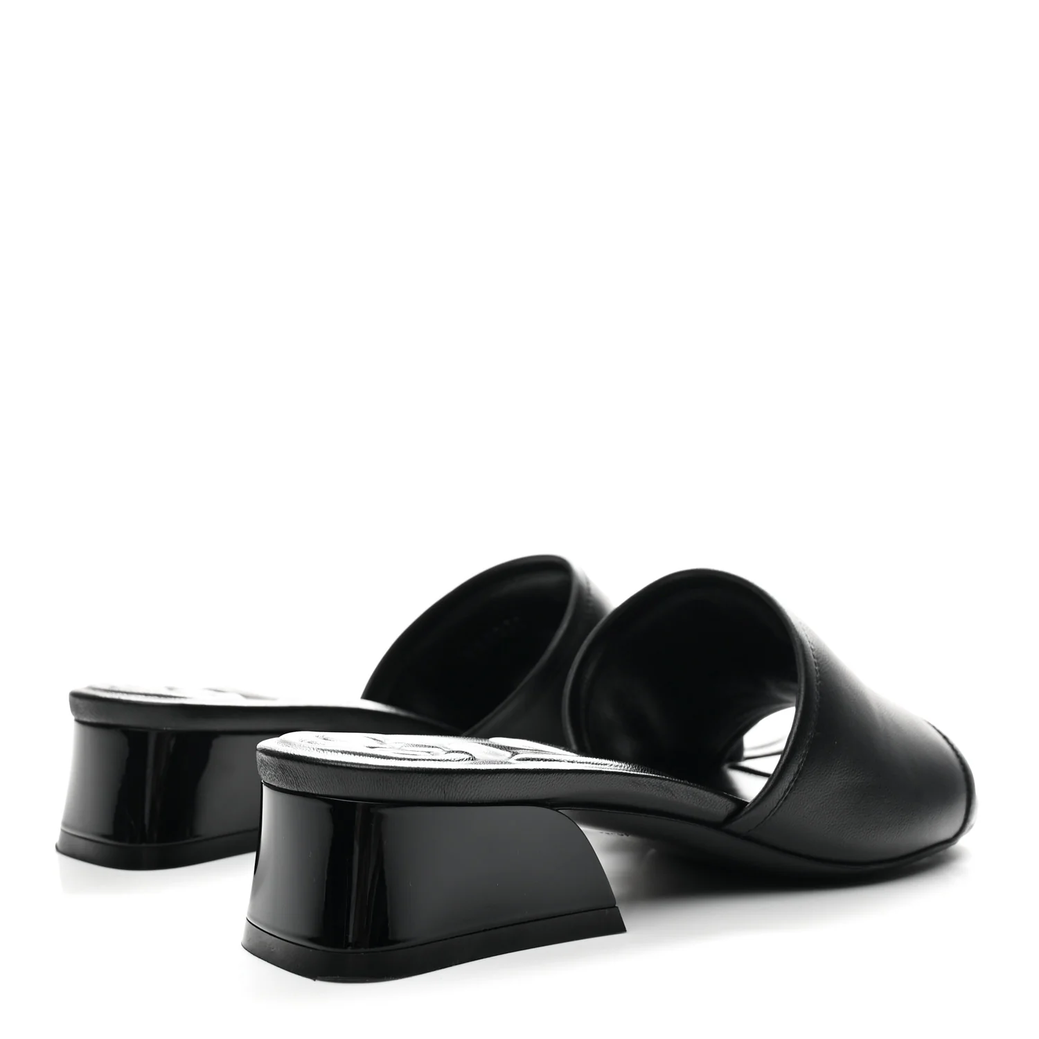 Lambskin Magnetic Mules 35 Black - Image 5