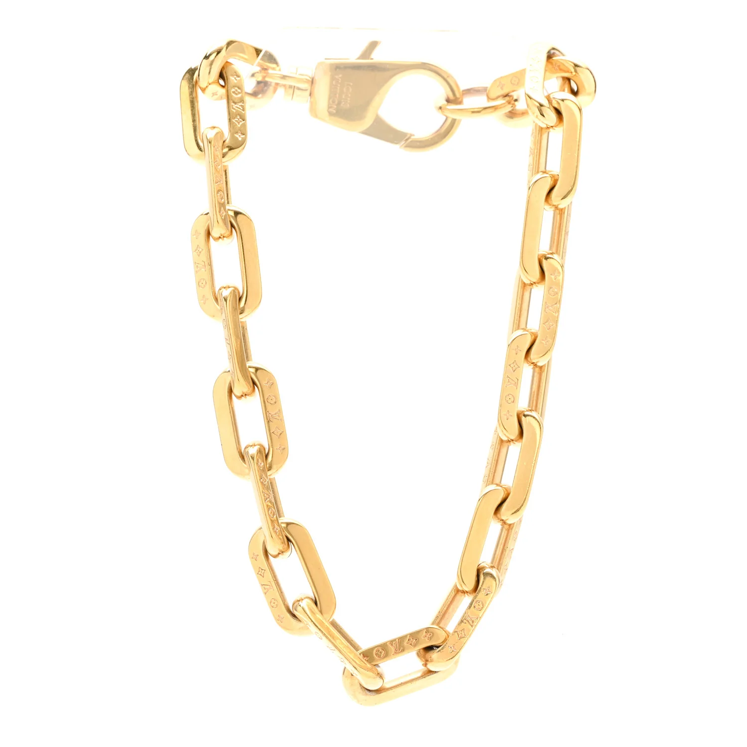 LV Edge Necklace MM Gold - Image 3