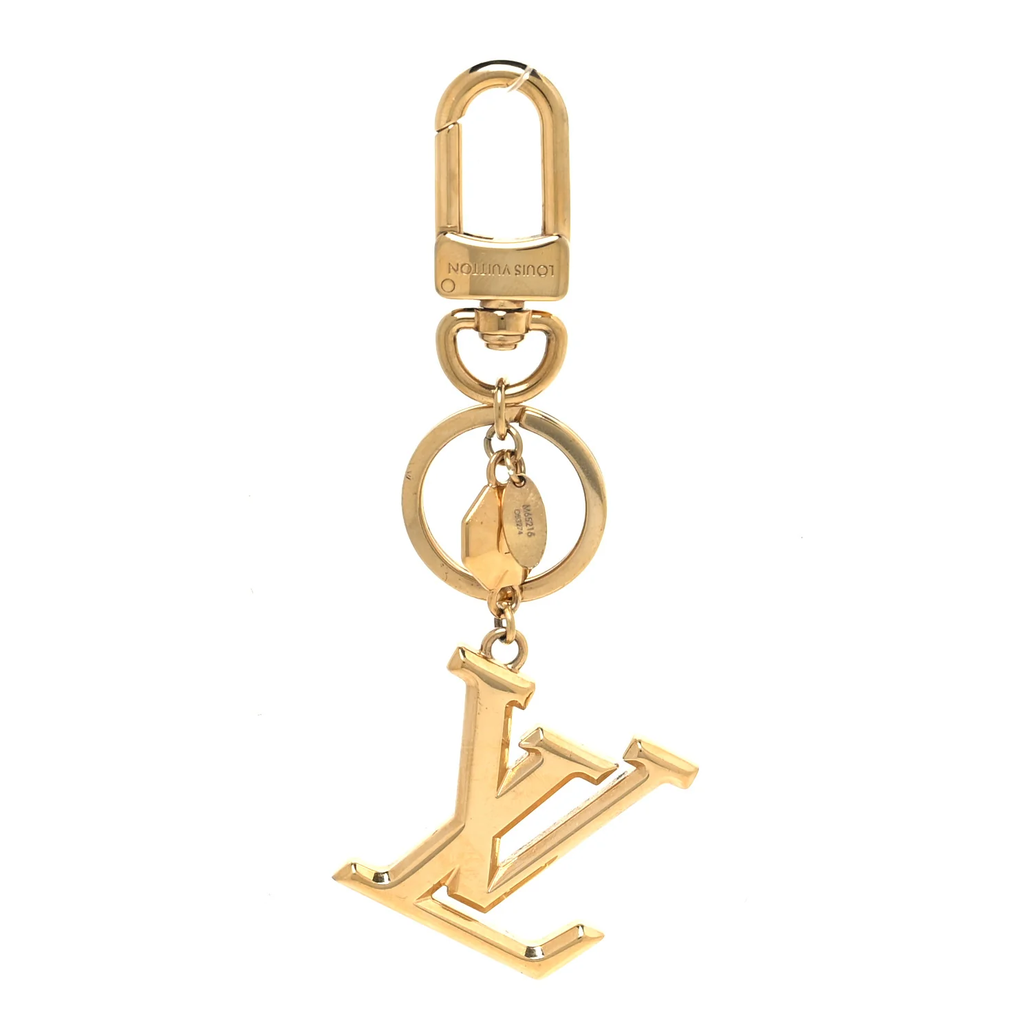 LV Facettes Bag Charm Key Holder Gold