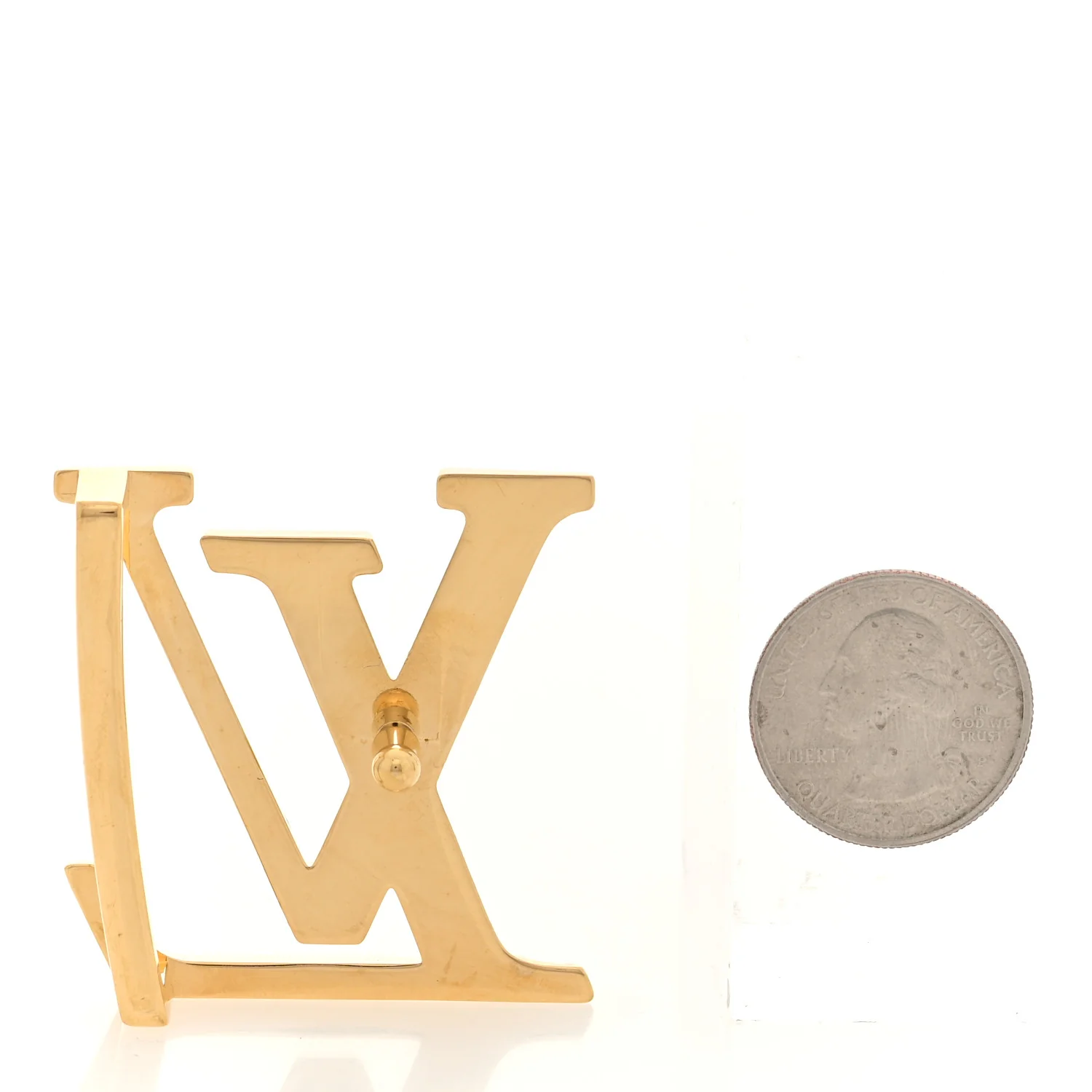 LV Initiales Belt Buckle Gold - Image 2