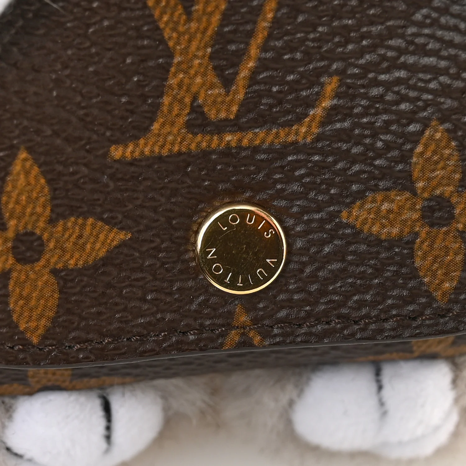 LV Monogram Cute Husky Pouch Earphones Case - Image 5