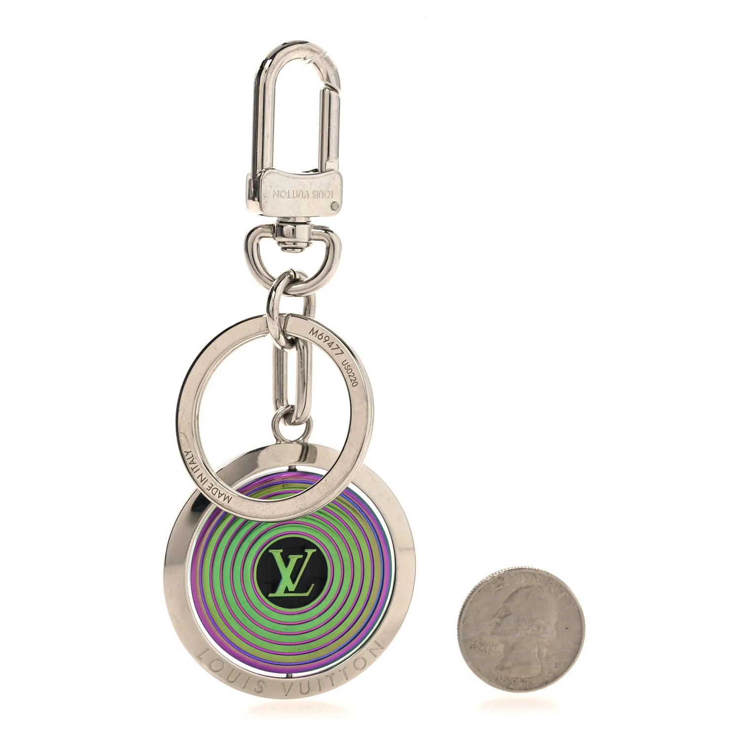 LV Sound Key Chain Bag Charm Oily - Image 2