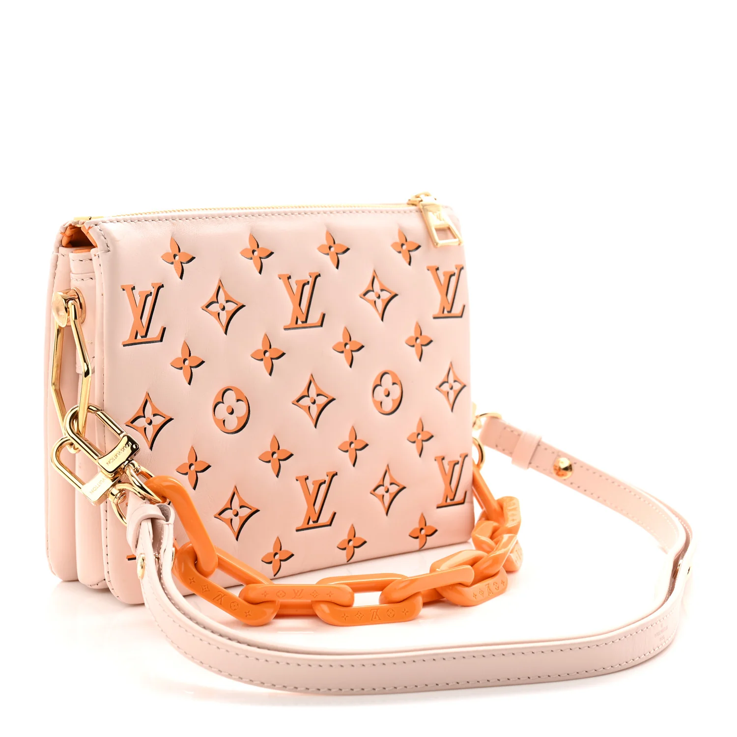 LV x SY Lambskin Monogram Coussin BB Pearl - Image 3