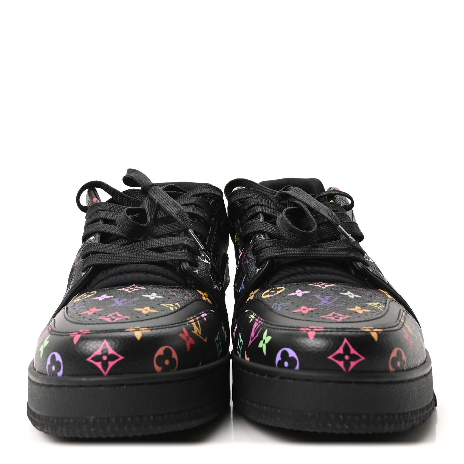 LV X TM Calfskin Monogram Multicolor LV Trainer Sneakers 8 Black - Image 3