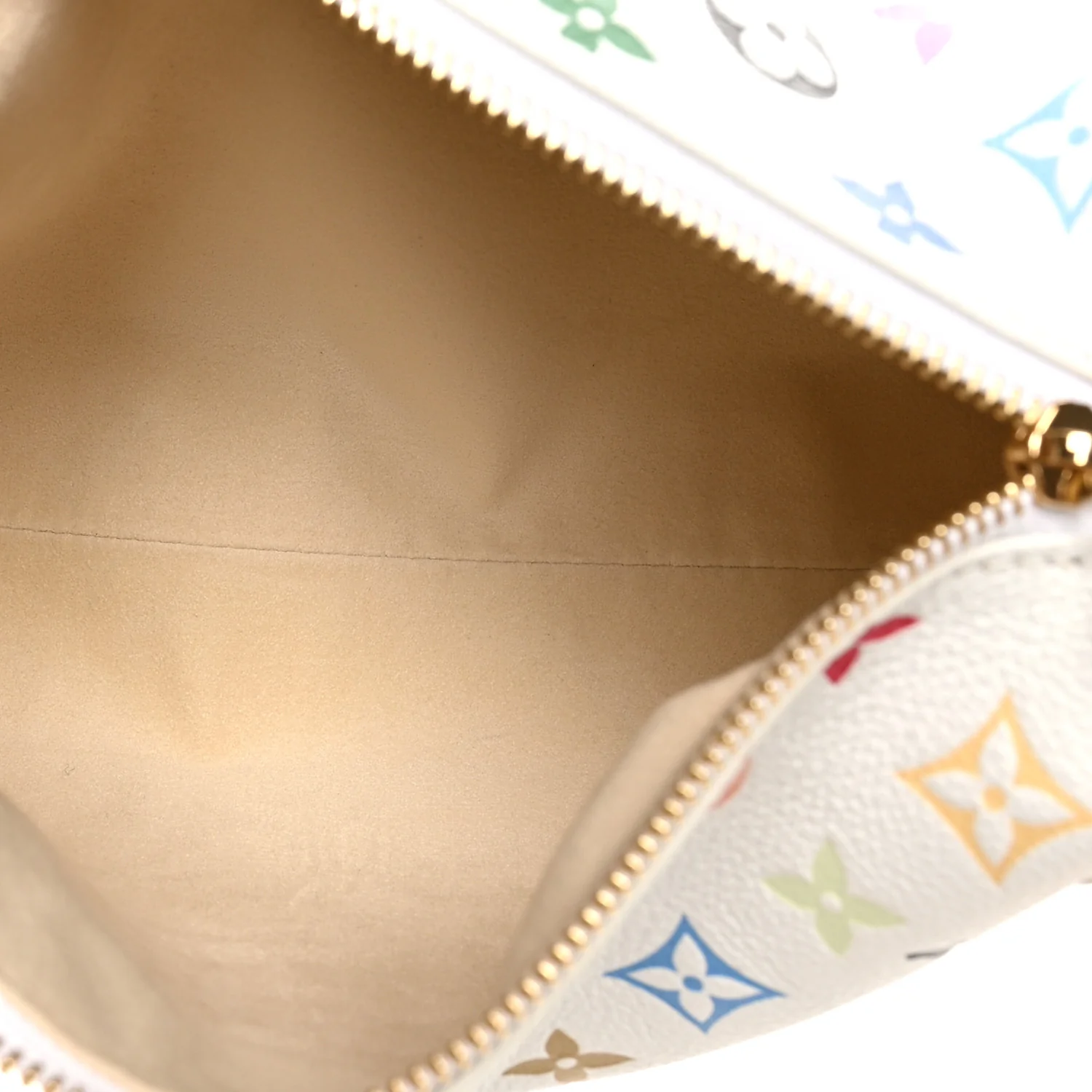 LV x TM Cowhide Monogram Multicolor Side Trunk MM White - Image 5