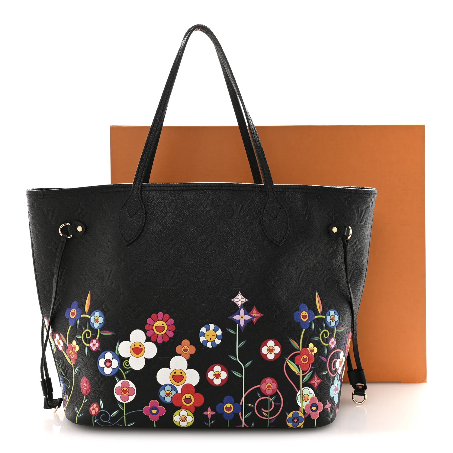 LV X TM Empreinte Flowers Neverfull MM Black - Image 11