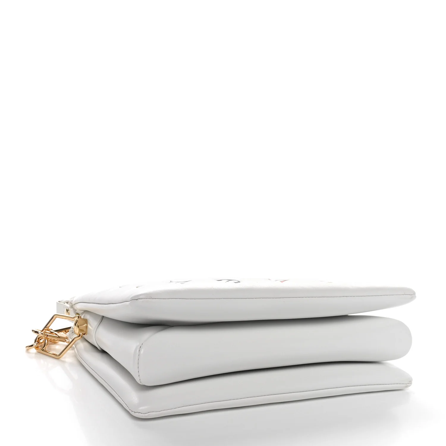 LV x TM Lambskin Embossed Monogram Coussin PM White Multicolor - Image 4