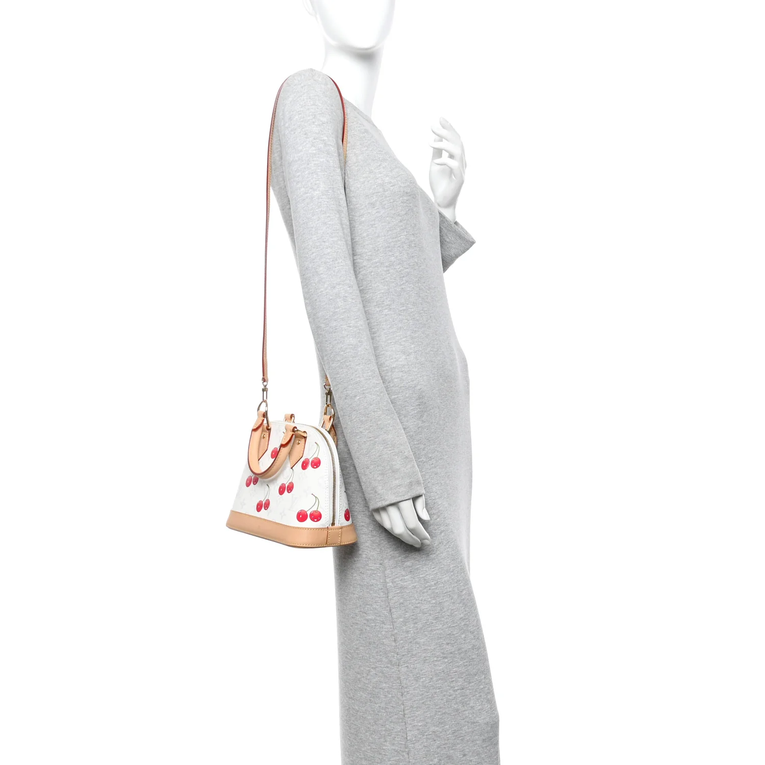 LV X TM Monogram Cerises Alma BB White - Image 2