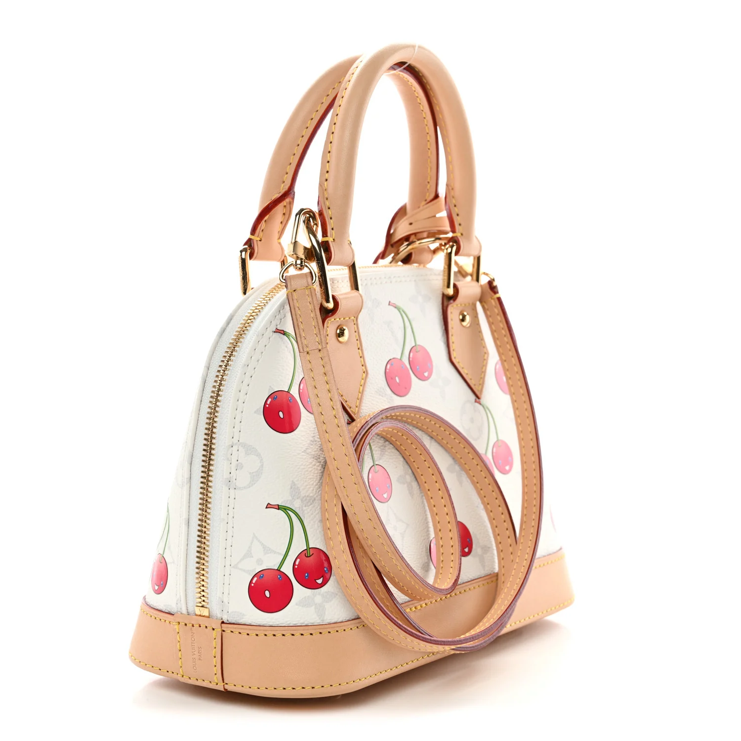 LV X TM Monogram Cerises Alma BB White - Image 3
